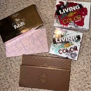 NWT Ciate, Zoeva, Living in Color Eyeshadow Palettes
